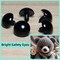 200pcs 20mm Black Safety Eyes with Washers – Large Plastic Crochet Craft Eyes for Amigurumi, Dolls, Stuffed Animals & DIY Projects